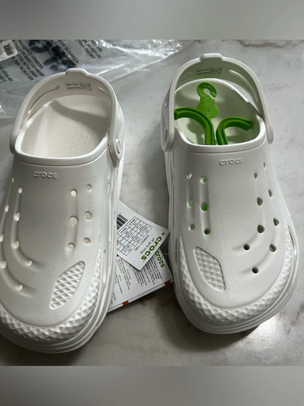 Crocs Off Grid UNISEX Clog White Mens Size 8 Women’s Size 10 - Picture 8 of 14